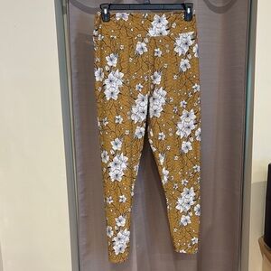 Floral Mustard Leggings